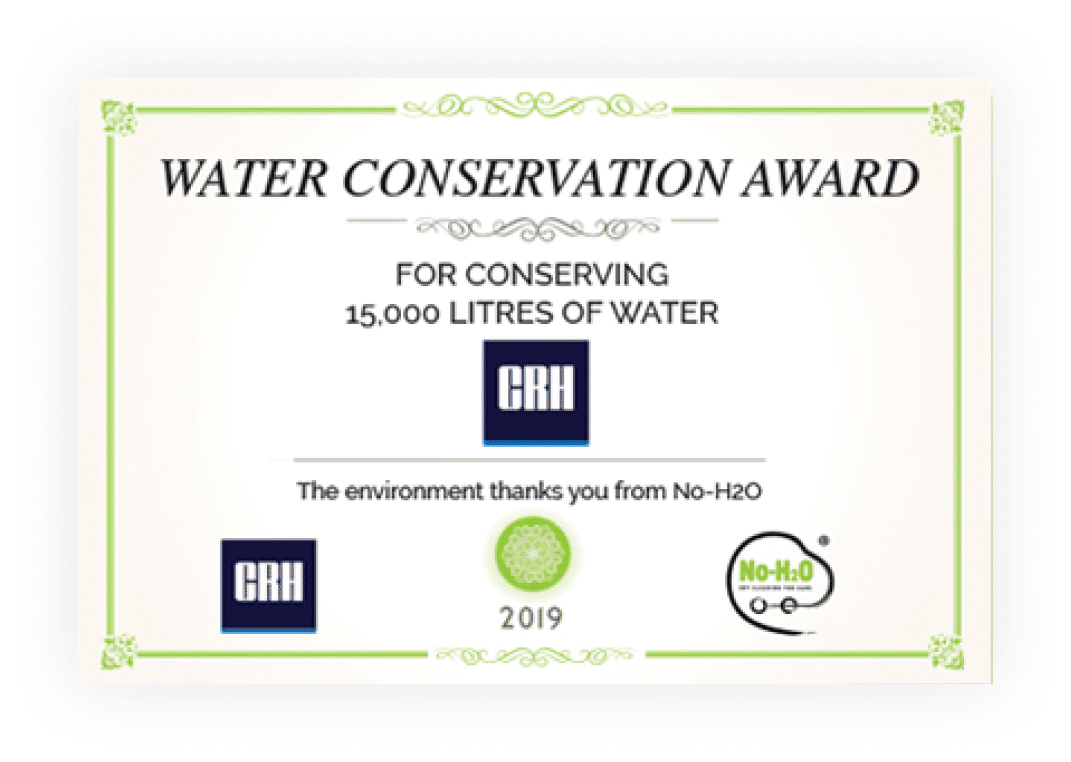 Water Conservation Certificate 1